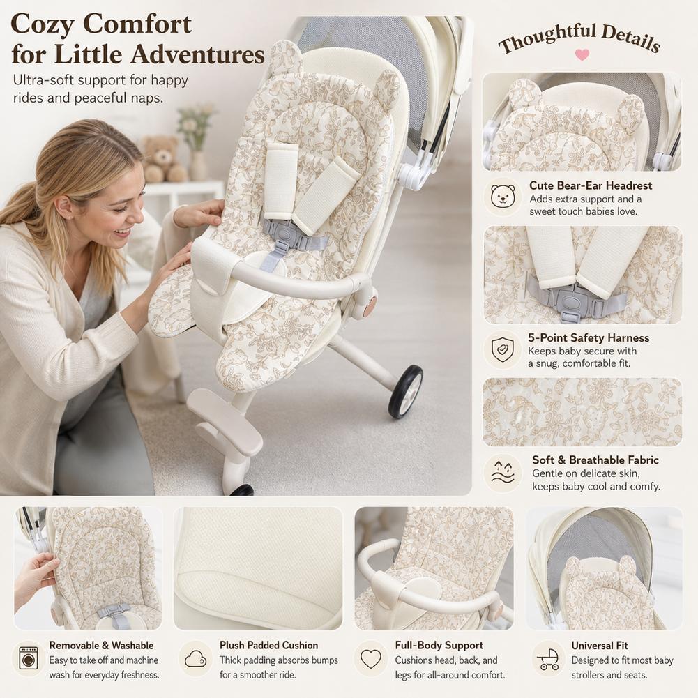 Baby Stroller Seat Cushion Sof - Infant Car Seat Cover recension och pris